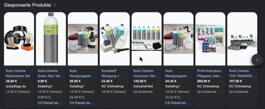 Industrieheld bei Google Shopping